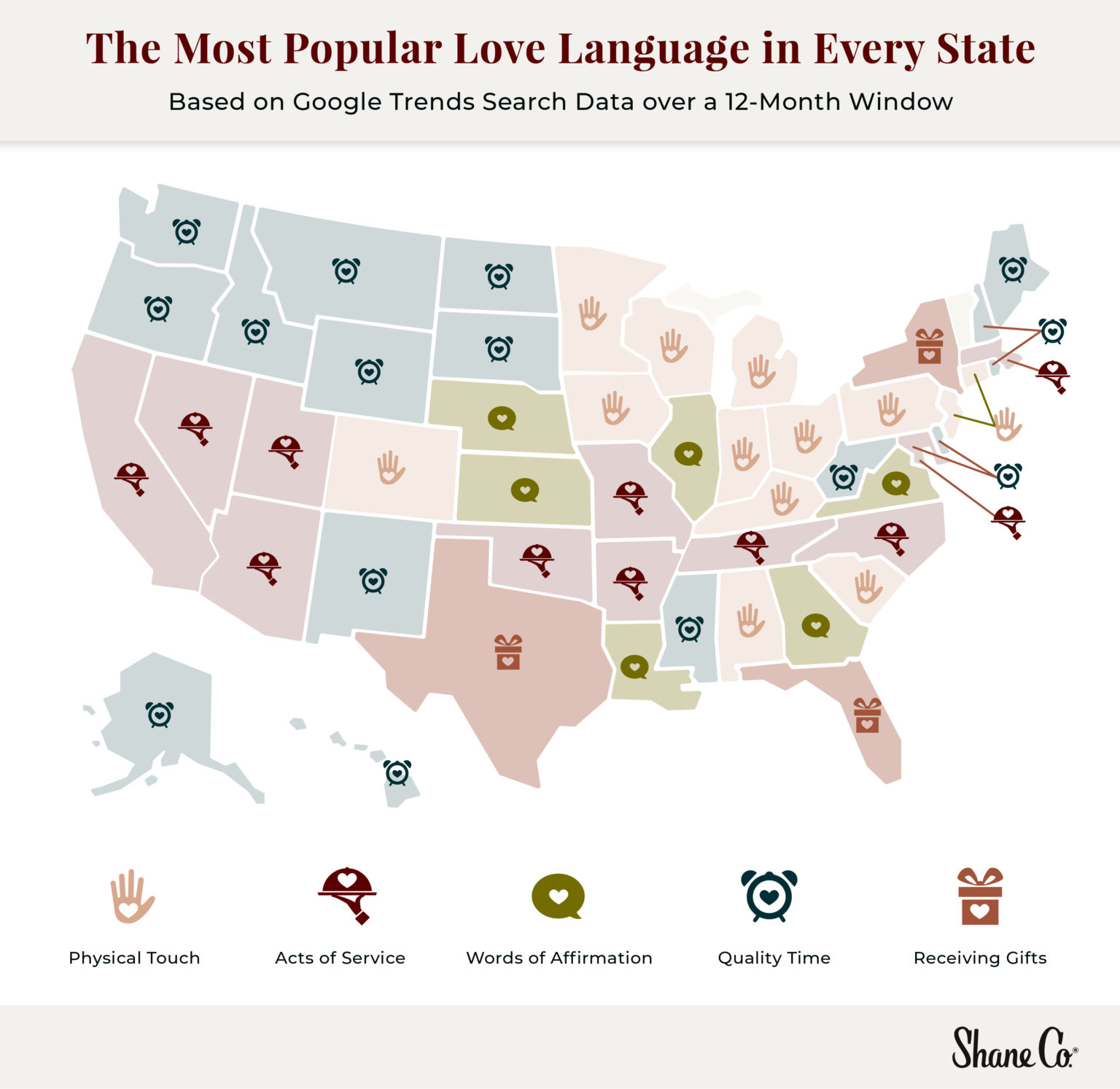 The Most Popular Love Language In Every State Shane Co 